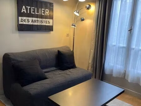 studio meublé rénové 15m2 - levallois perret - louise michel