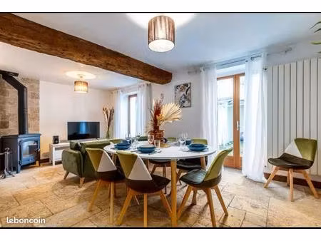 maison fonctionnelle de caractère 106m² – vauréal village – 4 chambres – jardin
