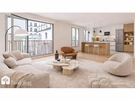 paris 17e batignolles - appartement 4 pièces de 93.40 m²