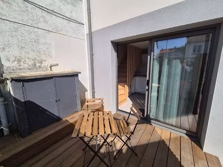nantes hippodrome - appartement t2 duplex meublé