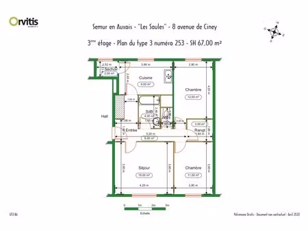 à louer - appartement t3 à semur en auxois