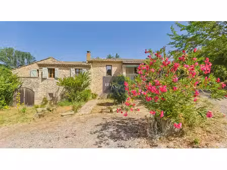 mas en pierre de 289 m2 avec 2 5 hectares et accès privatif à la cèze