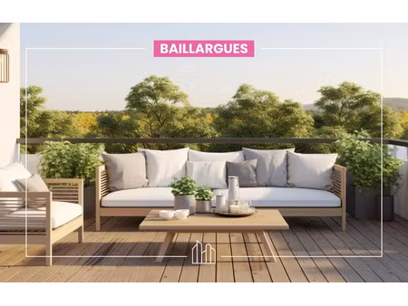 vente appartement neuf 3 pièces 97m2 baillargues - 540000 € - surface privée