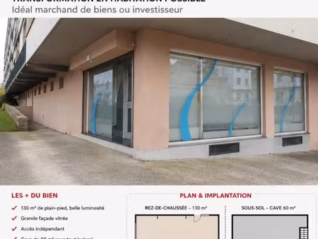 vente appartement 1 pièce 130 m² à brest (29200)  96 750 €