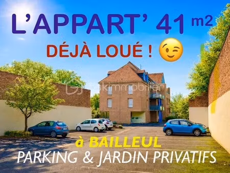 vente appartement 2 pièces 41 m² à armentieres (59280)  143 900 €