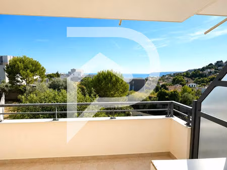 appartement t3 lumineux avec vue mer terrasse et box.