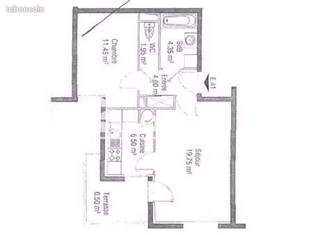 appartement 2 pièces 48 m²