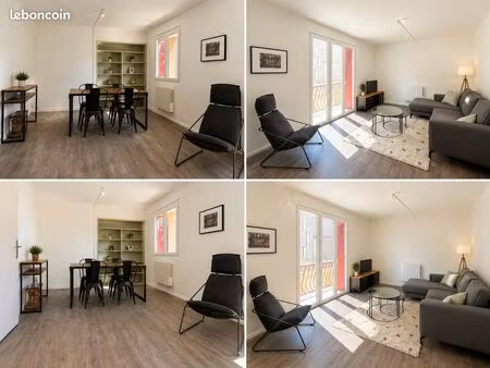 t3 meublé de 65.53 m² avec balcon