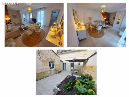 maison 3 pièces + cours quartier montaudon