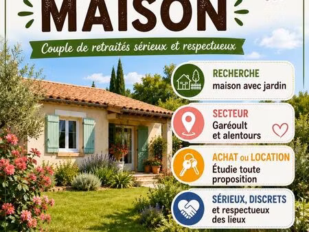 couple de retraités recherche petite maison
