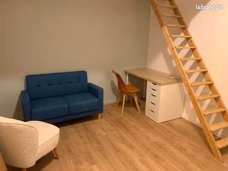location studio mezzanine meublé