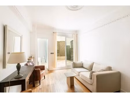 paris 18e - bachelet - appartement à vendre - 2 pièces - 46 44m² carrez - 1 chambre - terr