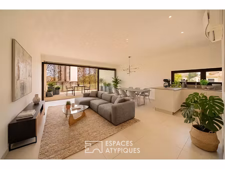 villa-appartement contemporaine en bord de canal