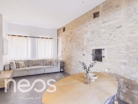 maison ancienne rénovée – pierres apparentes & jardin – gemeaux