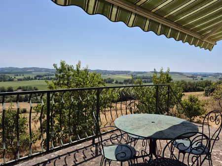 a saint-justin  maison de 95m2 de plain-pied avec vue panora