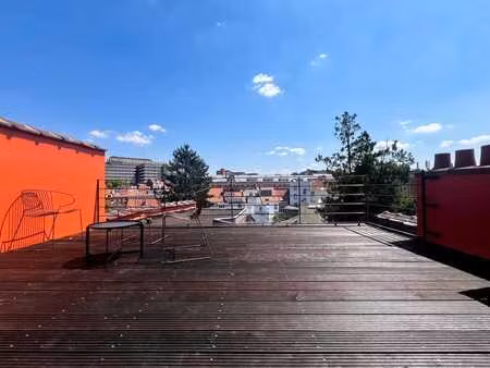 merode : magnifique penthouse 1ch meublé + grande terrasse
