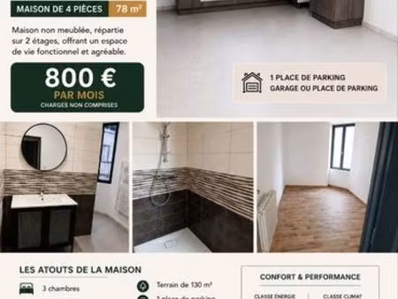 maison à louer 78 m2