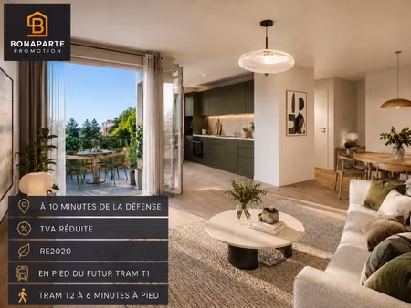 vente appartement 3 pièces 83 m² nanterre (92000)