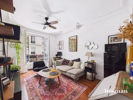 appartement 2 pièces de 28 m² traversant - rue primatice  paris