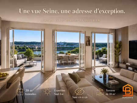 vente appartement 1 pièce 56 m² puteaux (92800)