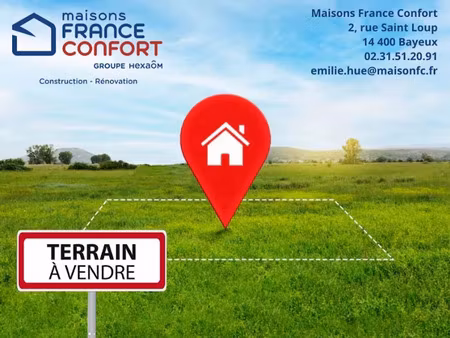 vente terrain 326 m² à putot-en-bessin (14740)  79 870 €