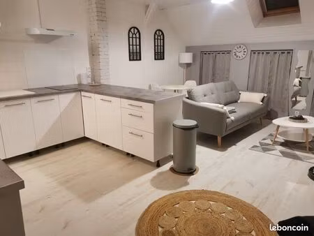 appartement t2 centre-ville 40 m2 meublé + cour extérieur privative
