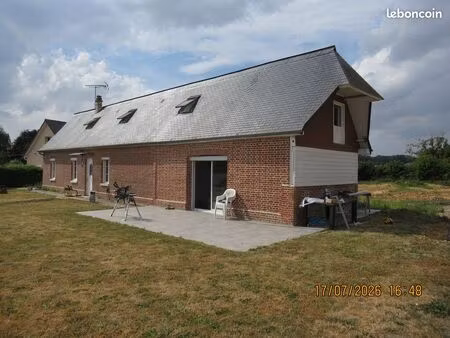 a louer à sainte-croix-sur-buchy charmante maison 4 pieces de 96.72 m² entierement renove 