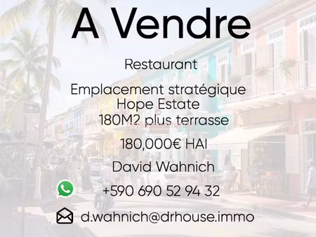 vente locaux professionnels 1 pièce 180 m² à saint-martin (97150)  180 000 €