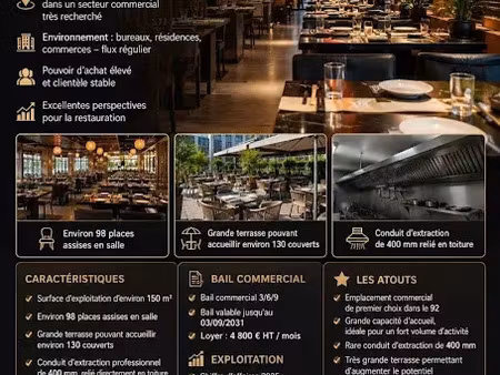 vente locaux professionnels 0 pièces 150 m² à issy-les-moulineaux (92130)  820 000 €