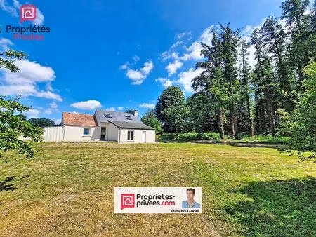 maison et terrain de 1615m²   vue mer lointaine plestin les greves