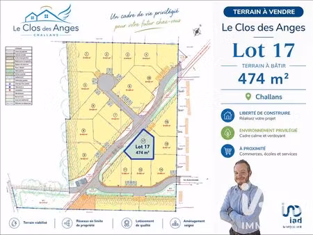terrain à bâtir à challans (85300)