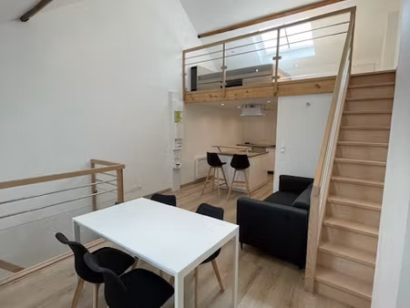 meublé neuf quartier gare avec mezzanine