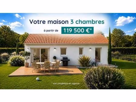 terrain avec maison neuve à vendre