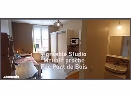 studio sur villeneuve d'ascq flers proche fac de pont de bois