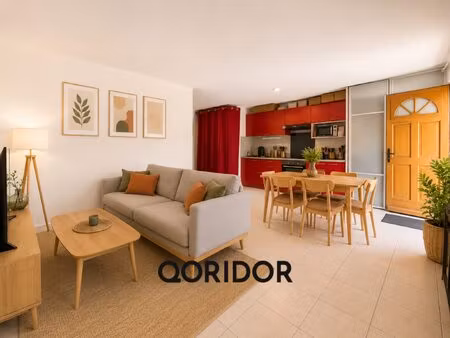 t2 rénové de 43m² – 1 chambre – pièce de vie 25m² - 2 p