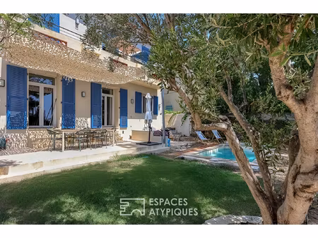 appartement en rez de jardin avec piscine