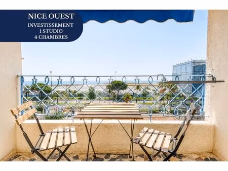 investissement locatif 6 pièces 115 m² - 4 chambres & studio - nice ouest