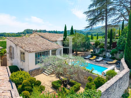 magnifique mas en pierre avec piscine  jardin privatif et vue su