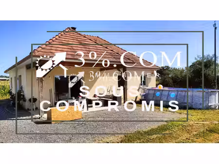 maison de plain-pied – 3 chambres – 1 900 m² – à 25 min de pau claracq