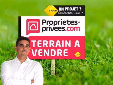 terrain constructible viabilisé à vendre