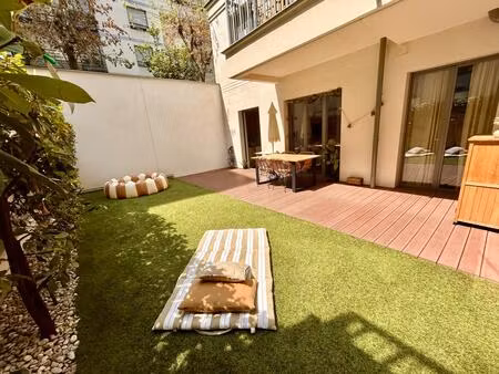 magnifique trois-pièces avec jardin