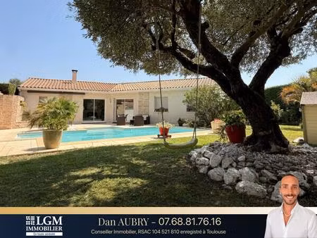 le confort du plain-pied  la piscine en plus… et toutes les commodités à pied !