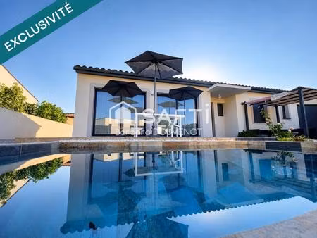 villa récente de plain pied 4 chambres avec piscine et garage - quartier résidentiel