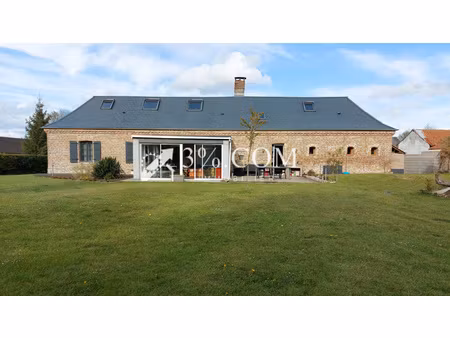 secteur huppy  longère 160 m² hab 4 ch - zero travaux - dpe c -