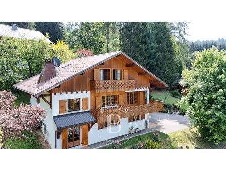 les gets – les chavannes – chalet avec retour à skis  vue panoramique et terrain...