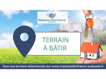 terrain à bâtir de 598 m² à caupenne (40)