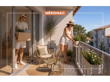 vente appartement neuf 4 pièces 77m2 mérignac - 414000 € - surface privée