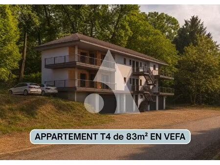 appartement 4 pièces r+1 de 82.62 m² en vefa