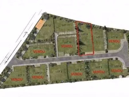 vente terrain à saint-victor-la-coste (30290) : à vendre / 475m² saint-victor-la-coste
