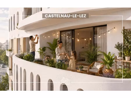 vente appartement neuf 4 pièces 102m2 castelnau-le-lez - 454000 € - surface privée